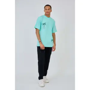 T-shirt oversize bordado Aarhon Paris Palm image-1