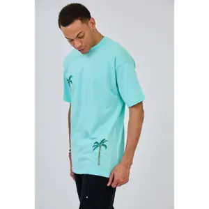 T-shirt oversize bordado Aarhon Paris Palm image-2