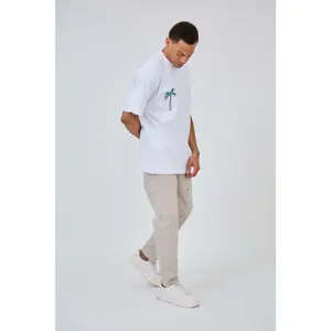 T-shirt oversize bordado Aarhon Paris Palm Tree image-2