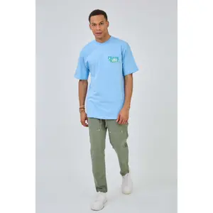 T-shirt oversized estampado Aarhon Paris Peace image-1
