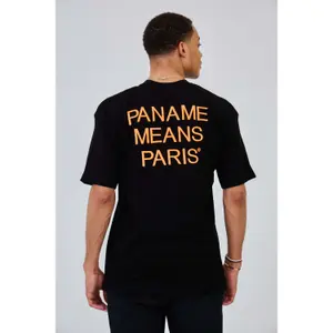 Oversize besticktes T-Shirt Aarhon Paris Paname image-2