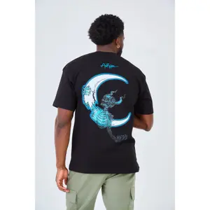 T-shirt oversized estampado Aarhon Paris Skull image-1