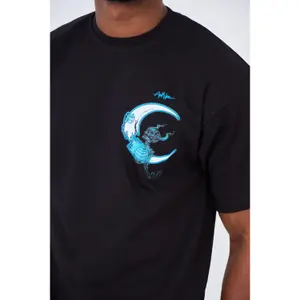 T-shirt oversized estampado Aarhon Paris Skull image-2
