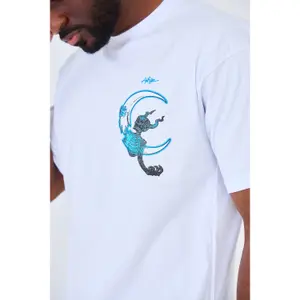 T-shirt oversized estampado Aarhon Paris Skull image-2