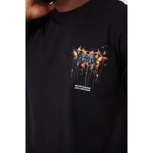 Camiseta oversized estampada Aarhon Paris Fire Butterfly image-2