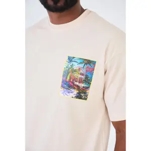 T-shirt oversized estampado Aarhon Paris Vacation image-2