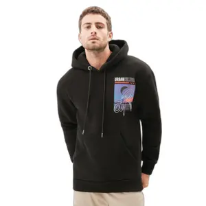 Sweatshirt oversized com capuz estampado Aarhon Paris Sunset image-0
