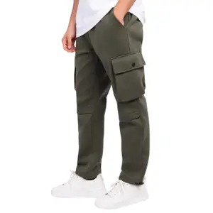 Calças de jogging com bolso cargo liso Aarhon Paris image-0