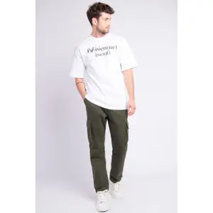 Calças de jogging com bolso cargo liso Aarhon Paris image-2
