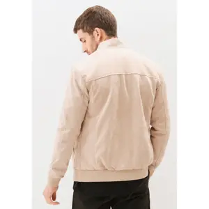 Plain zip-up suedette jacket Aarhon Paris image-2
