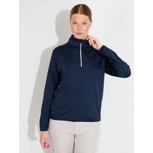 Dames fleece trainingsjack met halve rits Abacus Cradoc image-1