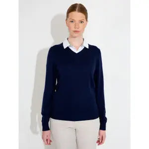 Damen V-Ausschnitt Pulli Abacus LDS Liffin image-1