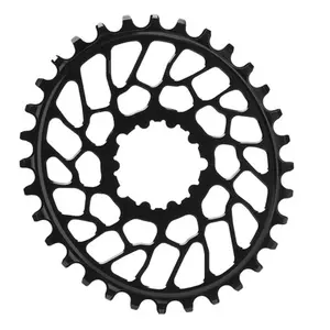 Plateau en aluminium ovale Absolute Black Direct Mount BB30 SRAM 1 x 10-12 v 30 T
