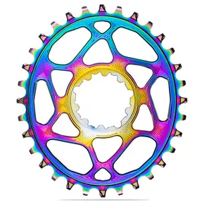 Ovale Aluminiumplatte Absolute Black Direct Mount Offset 148 Boost Sram 34 T image-0