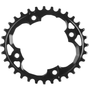 Plateau 4 bras a viser ovale en aluminium Absolute Black 30 T 94 BCD 1 x 10-12 v image-0