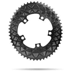 Ovale Aluminiumplatte 5 Arme Absolute Black 110 BCD 52 T image-0