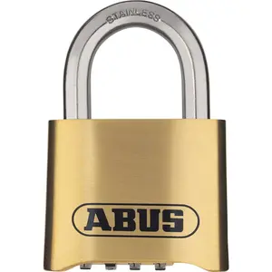 Vorhängeschloss Kombination Bügel Edelstahl Abus 180IB Blister