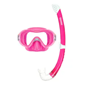 Kids' diving mask and snorkel Abysstar Funny image-0
