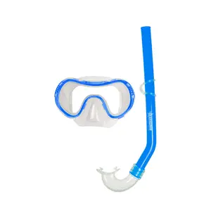 Kids' diving mask and snorkel Abysstar Lion image-0