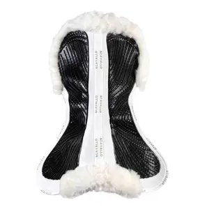 Cut suede saddle pad with flat gel for horses Acavallo SP JCCS CW-CS image-2
