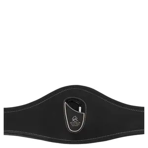 Cinghia anatomica per cavalli in pelle e gel Acavallo image-3