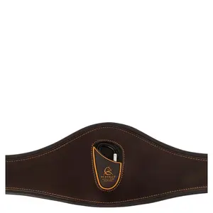 Cinghia anatomica per cavalli in pelle e gel Acavallo image-3