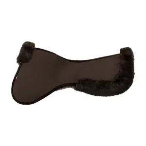 Full sheepskin saddle pad for horses Acavallo Close Contact Memory image-1