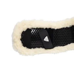 Gel saddle pad with faux sheepskin for horses Acavallo image-2