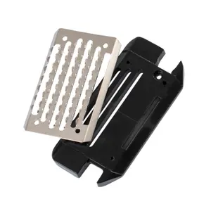 Stirrup accessory stainless steel plate with screws Acavallo Arena Alupro image-2