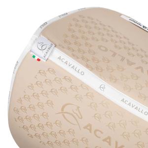 Sela de treino para cavalo com almofada debaixo em fibra de bambu Acavallo Lycra Gel Grip image-2