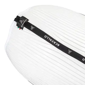 Tapis de selle pour cheval de saut en daim rayé Acavallo image-2