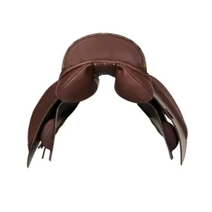 Jumping saddle with flocked panels Acavallo image-3