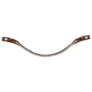 Pannband för häst med runda kristaller Acavallo image-1