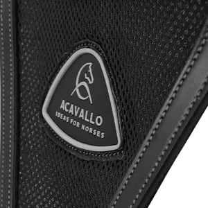 Leather bib martingale for horses with mesh insert Acavallo image-3