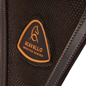 Leather bib martingale for horses with mesh insert Acavallo image-3