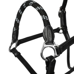 Leather halter for horses Acavallo Ergonomic Pollguard Muserolle image-1