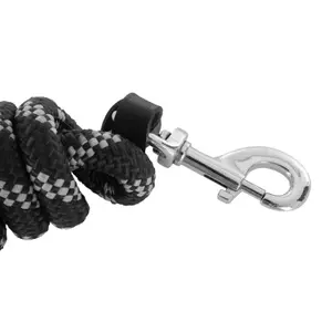 Nylon riding reins with leather ends Acavallo image-2