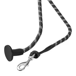 Nylon riding reins with leather ends Acavallo image-3