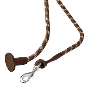 Nylon riding reins with leather ends Acavallo image-3
