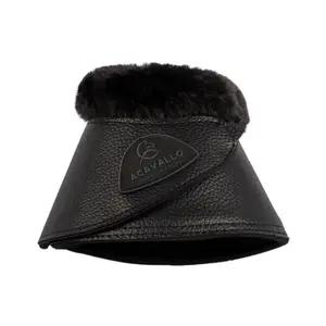 Horse boots with fur and Velcro closure Acavallo