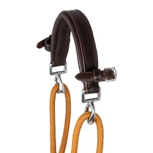 Leather round horse halter Acavallo Italian image-4