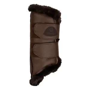 Closed front boots for horses with synthetic fur Acavallo