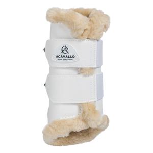 Vordere geschlossene Gamaschen für Pferde mit Kunstfell Acavallo image-1