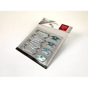 Conjunto de mosquetões e trilhos de fixação flexíveis Acebikes (x4) image-1