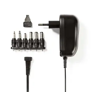 Variabele spanning adapter met 6 opzetstukken Nedis ACPA007