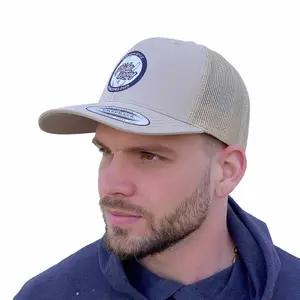 Casquette Pride Racing trucker patch mesh sand image-0