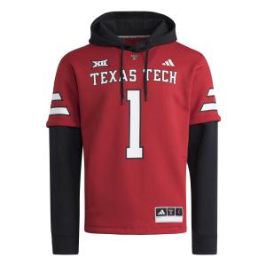 Felpa con cappuccio Domicile adidas Texas Tech