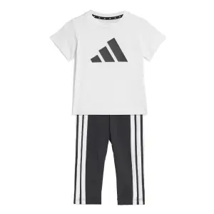 Conjunto de camiseta y pantalón para niña bebé adidas image-0