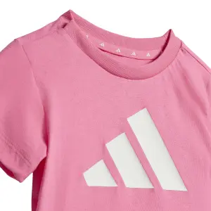 Conjunto de camiseta y pantalón para niña bebé adidas image-2