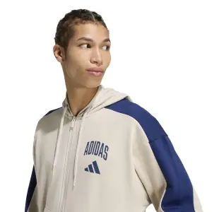 Φούτερ με κουκούλα και πλήρη φερμουάρ adidas Collegiate image-4